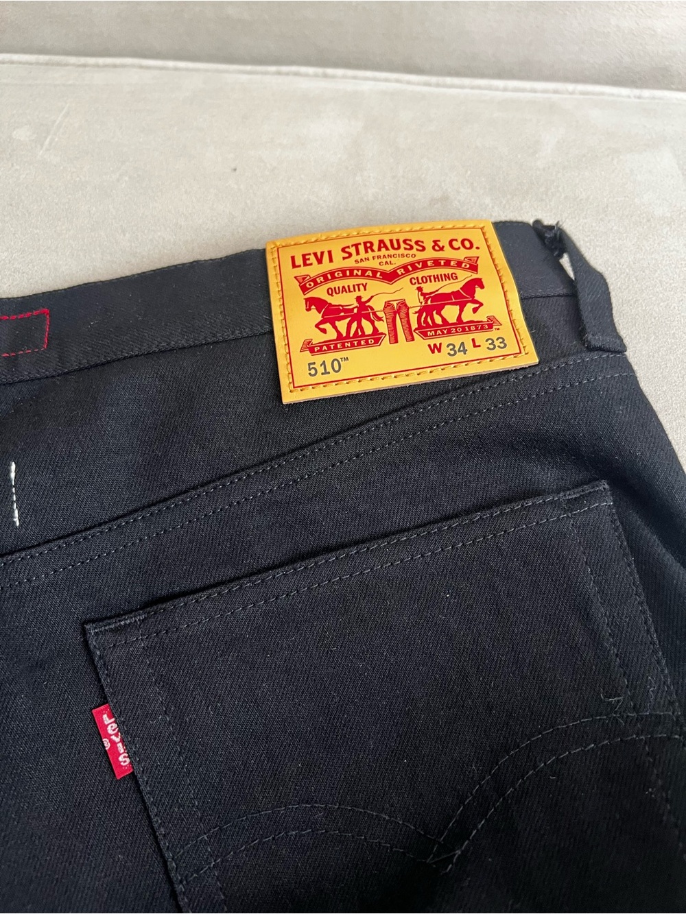 Junya Watanabe MAN x Levi’s WB-P914 AD2018 Black Patchwork Distressed 510 Jeans